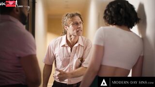 MODERN-DAY SINS - Bored Casey Calvert's SNEAKY SEX With Husband Turns In GANG BANG With Their Into-Laws