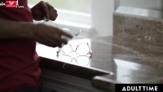ADULT TIME - Eliza Ibarra Slides On Wrong Glasses & Fucks Her Stepbro Instead Of bf! FRENCH SUBTITLES