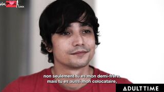 ADULT TIME - Eliza Ibarra Slides On Wrong Glasses & Fucks Her Stepbro Instead Of bf! FRENCH SUBTITLES