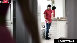 ADULT TIME - Eliza Ibarra Slides On Wrong Glasses & Fucks Her Stepbro Instead Of bf! FRENCH SUBTITLES