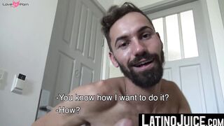 Gay for pay Alexis activates my horny side by swallowing my balls and dick