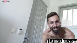 Gay for pay Alexis activates my horny side by swallowing my balls and dick