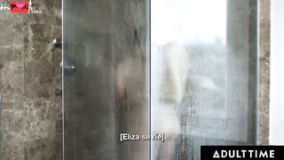 ADULT TIME - Eliza Ibarra Slides On Wrong Glasses & Fucks Her Stepbro Instead Of bf! SPANISH SUBTITLES