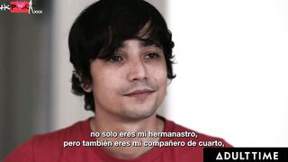 ADULT TIME - Eliza Ibarra Slides On Wrong Glasses & Fucks Her Stepbro Instead Of bf! SPANISH SUBTITLES