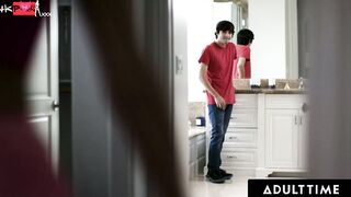 ADULT TIME - Eliza Ibarra Slides On Wrong Glasses & Fucks Her Stepbro Instead Of bf! SPANISH SUBTITLES