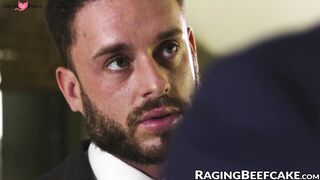 Classy businessmen Manuel Reyes and Zac Johnson bareback