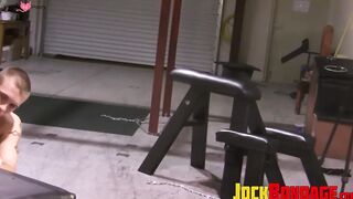 Trevor Edge endures having his ASS DRILLED with massive toys