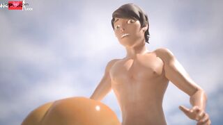 3DGSPOT - Oily Beauty Gets Her Cunt Plowed At The Beach! 3D ANIMATION!