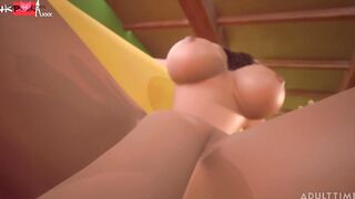 3DGSPOT - Small Tranny Fucks With Hugest Big Boobed Ladyboy! 3D HENTAI PORN!