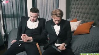 Groom getting rid of his pre wedding jitters