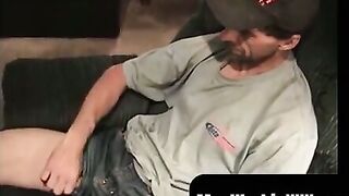 MenWorkinXXX.com - Horny old man eagerly jacks off his fuck stick