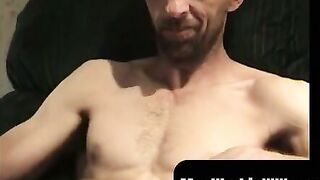 MenWorkinXXX.com - Horny old man eagerly jacks off his fuck stick