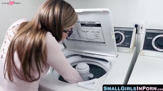 SmallGirlsInPorn.com - Gorgeous Latina Katya Rodriguez services two massive dicks