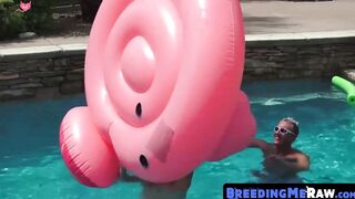 BreedingMeRaw.com - Studs engage in raw bareback fucking after pool fun