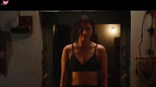 Indian bueaty homemade with daily use black bra