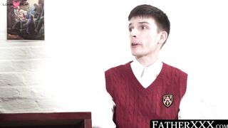 FatherXXX.com - Post-sermon, priest finds solace in fucking a young catholic twink ra