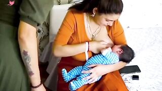 Breast Feeding - Large Wide Thick Black Nipples