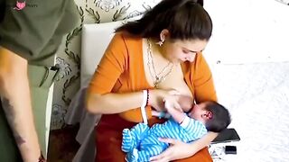 Breast Feeding - Large Wide Thick Black Nipples