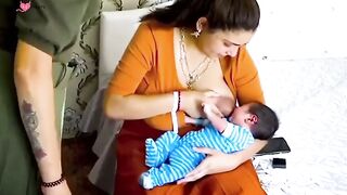 Breast Feeding - Large Wide Thick Black Nipples