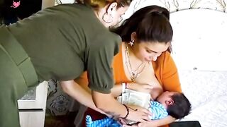 Breast Feeding - Large Wide Thick Black Nipples
