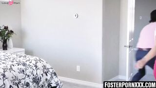 FosterPornXXX.com - Kenna James stripped and fucked by nasty foster parents