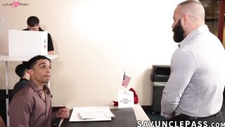 Cisco Silva performs his duty of sucking cock and offering his ass