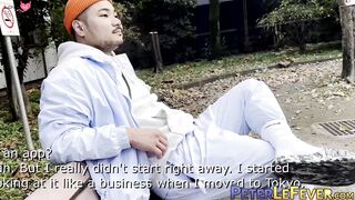 Introduction of Janapese amateur Rio who tugs his cock for us
