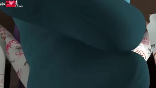 3D Lust Dark Haired Bae Gets Fked by a Hog inside a Plaster Cast  a Graphic 3D Cartoon XXX Fkin Extravaganza!