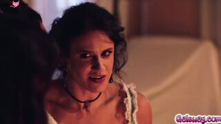 Hot lesbian threesome with fine women