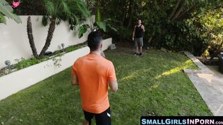 SmallGirlsInPorn.com - Petite beauty Emma Hix stretched wide by huge cock