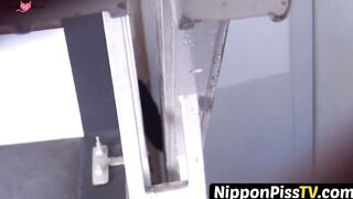 NipponPissTV.com - Hottest Japanese vixen fingers herself while peeing in public