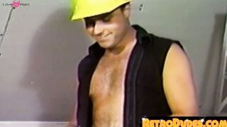 RetroDudes.com - Vintage bareback sex with two extremely horny studs fucking