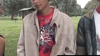 OTBXXX.com - Bottom twink gets double teamed and takes two huge loads from his butt b