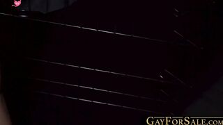 GayForSale.com - Jockstrap twink's hardcore raw doggystyle fuck after begging and cho