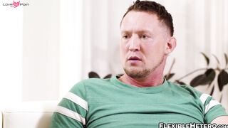 Muscled Pierce Paris stretches his ass for his pal JJ Knight