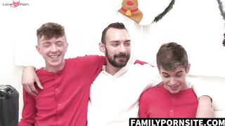 FamilyPornSite.com - Levi Rhodes shoots out cum after a photoshoot prep session