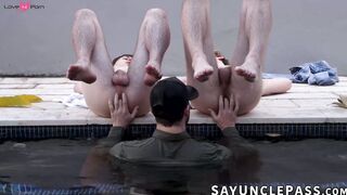 Nicholas Ryder plays with Dakota Lovell and Skylar Finchh tight asses