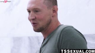 TSSexual.com - Ariel Demure's cock sucking and sixtynine tease