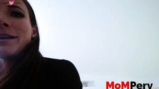 Cute MILF with big tits plowed and cum sprayed in POV
