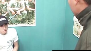 OTBXXX.com - Amateur dick-loving twink pleasures a perverted security guard with his