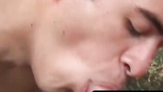 OTBXXX.com - Attractive twink takes a monster dick deep in his tight eager asshole