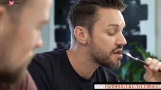SayUncleNetwork.com - Naughty stepson mounts stepdad's raw cock after rimming his hol