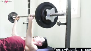 FamilyPornSite.com - Skinny stepson's oral skills before stepdad's raw sex