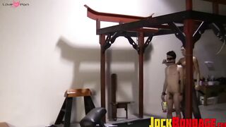 Sub Trevor Edge got his clothes RIPPED by his tattooed master
