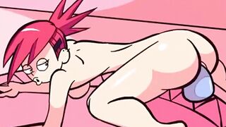 Famous hentai girls with strapons and dildos