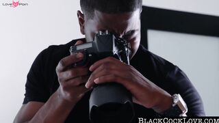 BlackCockLove.com - Blonde bombshell's hairy pussy demolished by BBC's powerful cock