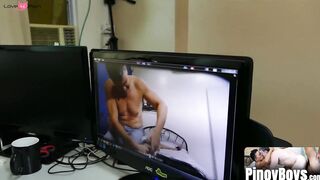 PinoyBoys.com - Asian twink Mikal wanks his cock before banging intensely with Daddy