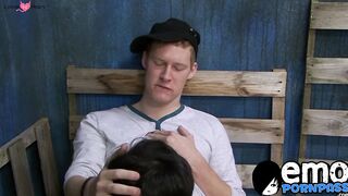 Young man fills his lovers mouth with cock and rims his ass