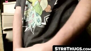Str8Thugs.com - Straight thug's gripping hard dick rub and explosive cum shot scene