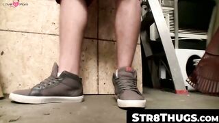 Str8Thugs.com - Straight thug's gripping hard dick rub and explosive cum shot scene